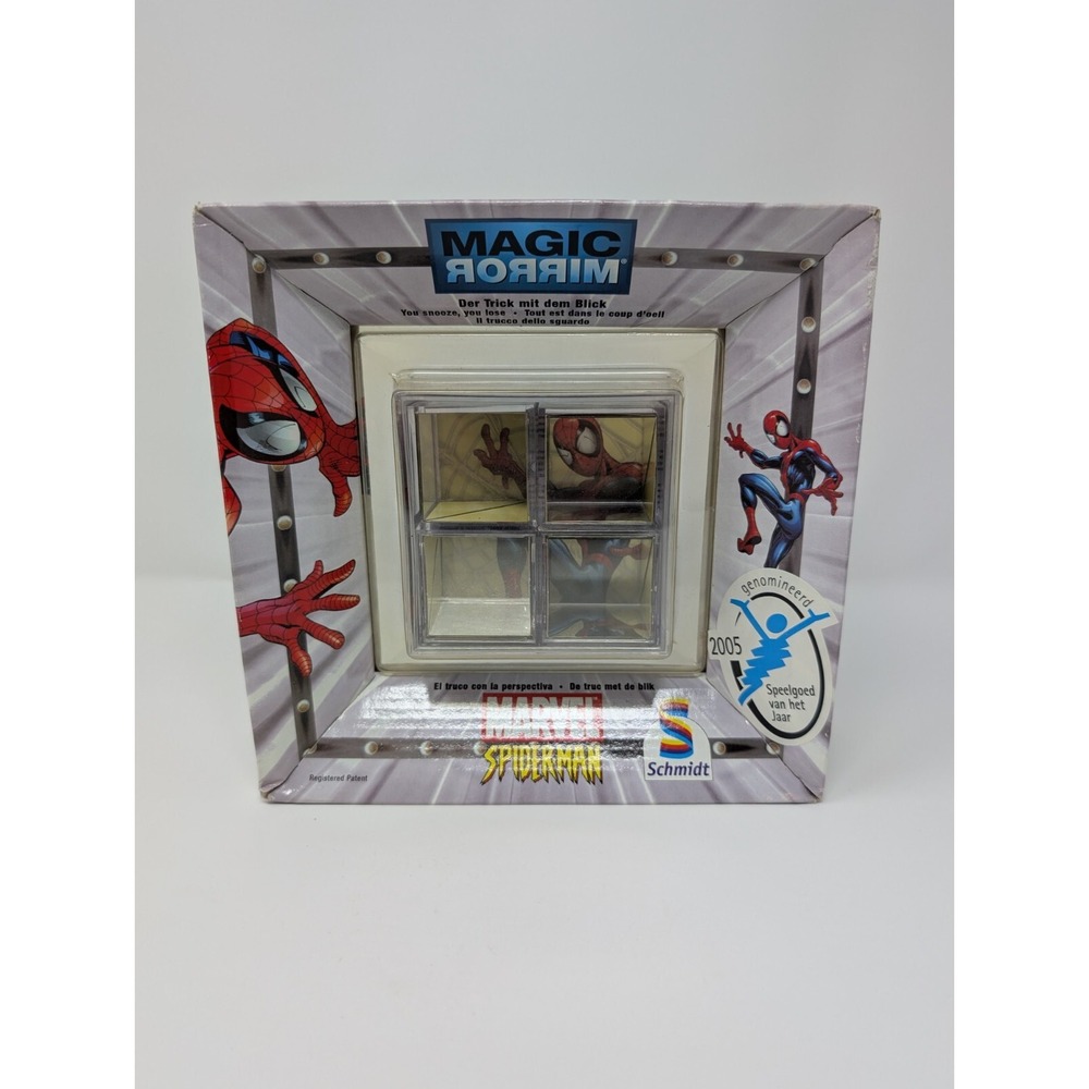 Vintage 2005 Marvel Spiderman Magic Mirror Toy Game Schmidt Germany NEW
